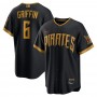 Konnor Griffin Pittsburgh Pirates Nike 2026 City Connect Stadium Jersey - Black