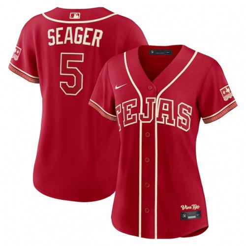 Corey Seager Texas Rangers Nike Women's 2026 City Connect Stadium Jersey - Red