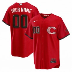 Cincinnati Reds Nike 2026 City Connect Stadium Custom Jersey - Red Cincinnati Reds Nike 2026 City Connect Stadium Custom Jersey - Red