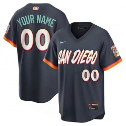 San Diego Padres Nike 2026 City Connect Stadium Custom Jersey - Obsidian