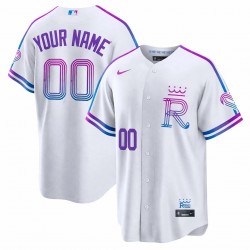 Kansas City Royals Nike 2026 City Connect Stadium Custom Jersey - White