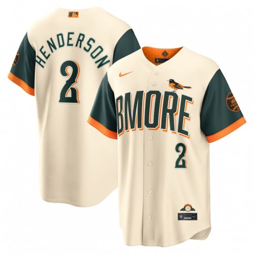 Gunnar Henderson Baltimore Orioles Nike 2026 City Connect Stadium Jersey - Cream Gunnar Henderson Baltimore Orioles Nike 2026 City Connect Stadium Jersey - Cream
