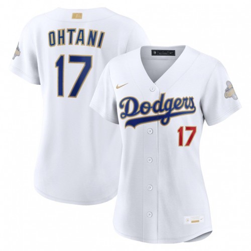 Shohei Ohtani Los Angeles Dodgers Nike Women's 2026 Gold Collection Stadium Jersey - White Shohei Ohtani Los Angeles Dodgers Nike Women's 2026 Gold Collection Stadium Jersey - White