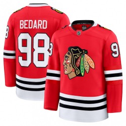 Connor Bedard Chicago Blackhawks Home Premium Jersey - Red Connor Bedard Chicago Blackhawks Home Premium Jersey - Red