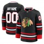 Chicago Blackhawks Black Alternate Premium Custom Jersey Chicago Blackhawks Black Alternate Premium Custom Jersey