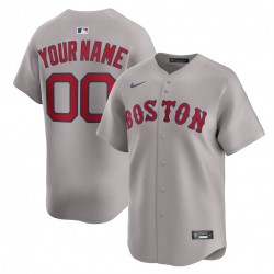Boston Red Sox Nike Gray Away Limited Custom Jersey Boston Red Sox Nike Gray Away Limited Custom Jersey