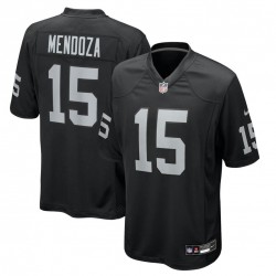 Las Vegas Raiders Fernando Mendoza Nike Black 2026 NFL Draft First Round Pick No. 1 Team Game Jersey