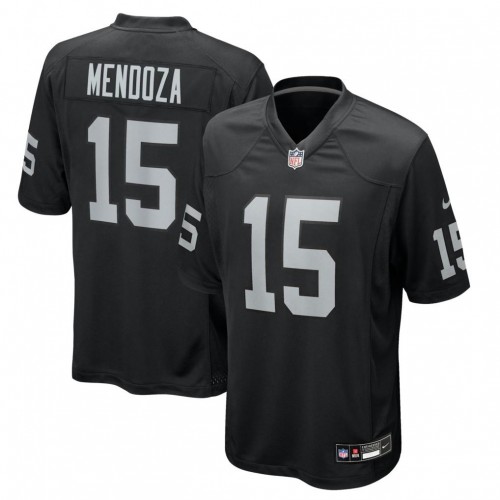 Las Vegas Raiders Fernando Mendoza Nike Black 2026 NFL Draft First Round Pick No. 1 Team Game Jersey