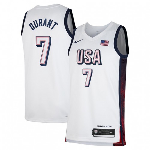 Unisex Nike Kevin Durant White USA Basketball 2024 Swingman Player Jersey Unisex Nike Kevin Durant White USA Basketball 2024 Swingman Player Jersey