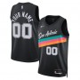 San Antonio Spurs Nike Unisex Black 2025/26 City Edition Swingman Custom Jersey San Antonio Spurs Nike Unisex Black 2025/26 City Edition Swingman Custom Jersey