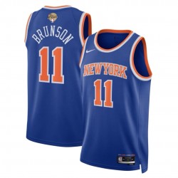 Jalen Brunson New York Knicks Nike Blue 2026 NBA Finals Patch Swingman Jersey - Icon Edition Jalen Brunson New York Knicks Nike Blue 2026 NBA Finals Patch Swingman Jersey - Icon Edition