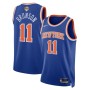 Jalen Brunson New York Knicks Nike Blue 2026 NBA Finals Patch Swingman Jersey - Icon Edition