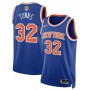 Karl-Anthony Towns New York Knicks Nike Blue 2026 NBA Finals Patch Swingman Jersey - Icon Edition