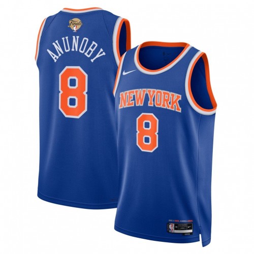 OG Anunoby New York Knicks Nike Blue 2026 NBA Finals Patch Swingman Jersey - Icon Edition OG Anunoby New York Knicks Nike Blue 2026 NBA Finals Patch Swingman Jersey - Icon Edition