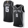 Stephon Castle San Antonio Spurs Nike Black Unisex 2026 NBA Finals Patch Swingman Player Jersey - Icon Edition