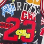 Chicago Bulls Michael Jordan #23 Throwback Street Graffiti 1997-98 Hardwood Classics Jersey