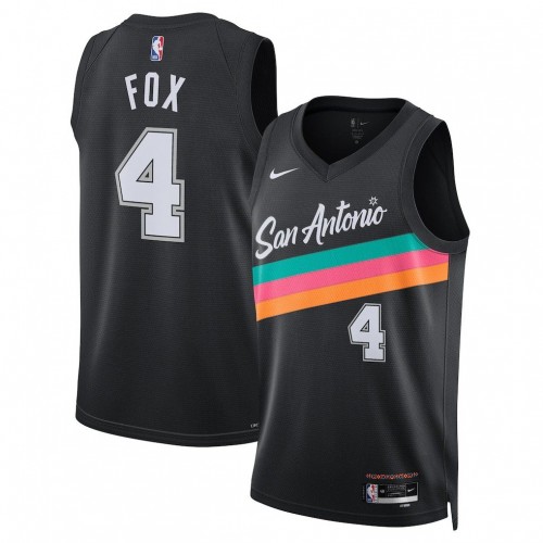 De'Aaron Fox San Antonio Spurs Nike Unisex 2025/26 Swingman Jersey - Black - City Edition De'Aaron Fox San Antonio Spurs Nike Unisex 2025/26 Swingman Jersey - Black - City Edition