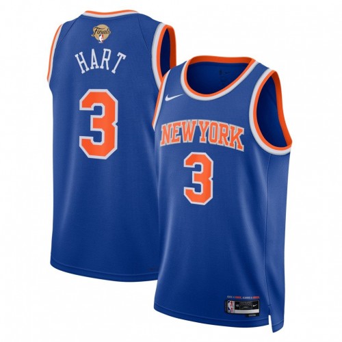 Josh Hart Towns New York Knicks Nike Blue 2026 NBA Finals Patch Swingman Jersey - Icon Edition Josh Hart Towns New York Knicks Nike Blue 2026 NBA Finals Patch Swingman Jersey - Icon Edition