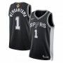 Victor Wembanyama San Antonio Spurs Nike Black Unisex 2026 NBA Finals Patch Swingman Player Jersey - Icon Edition