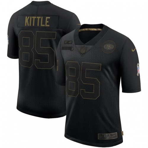 George Kittle Nike Black San Francisco 49ers Salute To Service Limited Jersey