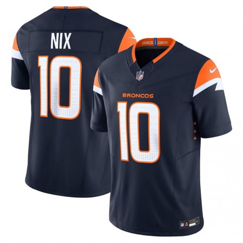 Bo Nix Denver Broncos Nike Mile High Collection Vapor F.U.S.E. Limited Jersey - Navy Bo Nix Denver Broncos Nike Mile High Collection Vapor F.U.S.E. Limited Jersey - Navy