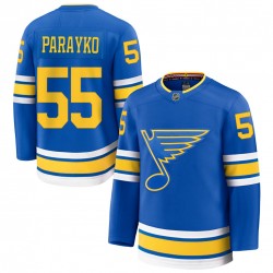 Colton Parayko St. Louis Blues Home Premium Custom Jersey - Blue