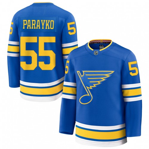 Colton Parayko St. Louis Blues Home Premium Custom Jersey - Blue