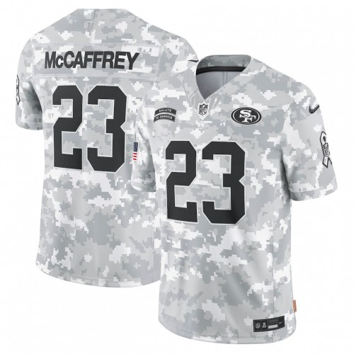 Christian McCaffrey San Francisco 49ers Nike 2024 Salute to Service Limited Jersey - Arctic Camo Christian McCaffrey San Francisco 49ers Nike 2024 Salute to Service Limited Jersey - Arctic Camo