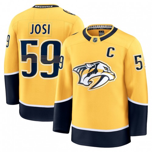 Roman Josi Nashville Predators Home Premium Jersey - Yellow