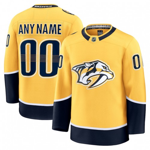Nashville Predators Home Premium Custom Jersey - Yellow