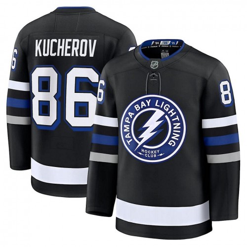 Nikita Kucherov Tampa Bay Lightning Black Alternate Premium Jersey