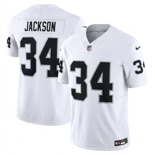 Bo Jackson Las Vegas Raiders Nike Vapor F.U.S.E. Limited Jersey - White Bo Jackson Las Vegas Raiders Nike Vapor F.U.S.E. Limited Jersey - White