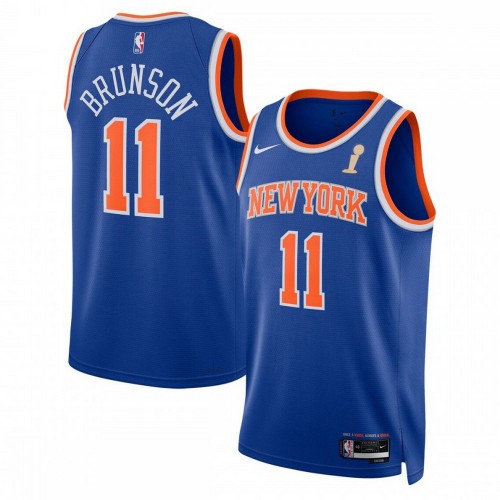 Jalen Brunson New York Knicks Nike Unisex Blue 2026 Champions Swingman Jersey - Icon Edition
