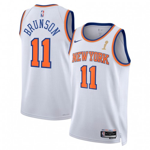 Jalen Brunson New York Knicks Nike White 2026 Champions Swingman Jersey - Association Edition Jalen Brunson New York Knicks Nike White 2026 Champions Swingman Jersey - Association Edition