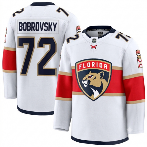 Sergei Bobrovsky Florida Panthers Away Premium Player Jersey - White Sergei Bobrovsky Florida Panthers Away Premium Player Jersey - White