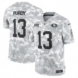 Brock Purdy San Francisco 49ers Nike 2024 Salute to Service Limited Jersey - Arctic Camo Brock Purdy San Francisco 49ers Nike 2024 Salute to Service Limited Jersey - Arctic Camo