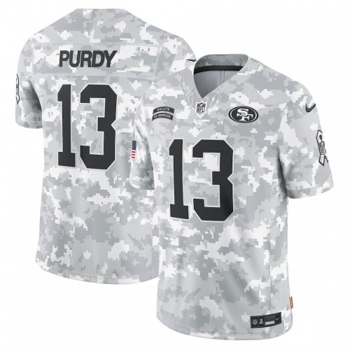 Brock Purdy San Francisco 49ers Nike 2024 Salute to Service Limited Jersey - Arctic Camo Brock Purdy San Francisco 49ers Nike 2024 Salute to Service Limited Jersey - Arctic Camo